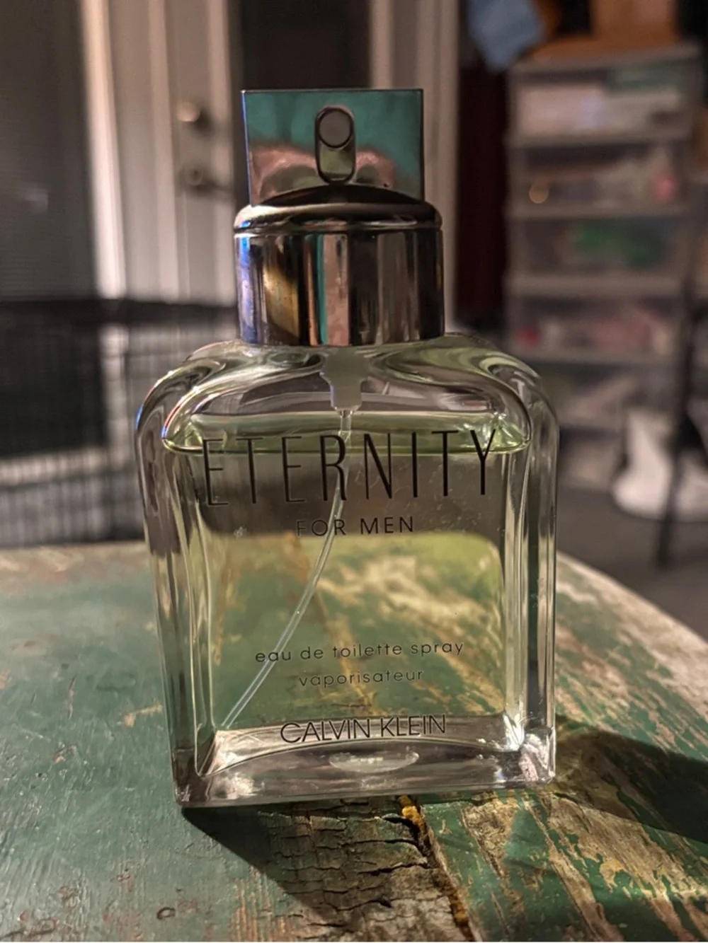 Calvin Klein Eternity for Men - Pale Green & Silver Bottle nwob